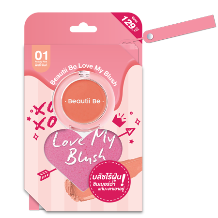 Beautii Be Love My Blush #01 Peachy Pink 